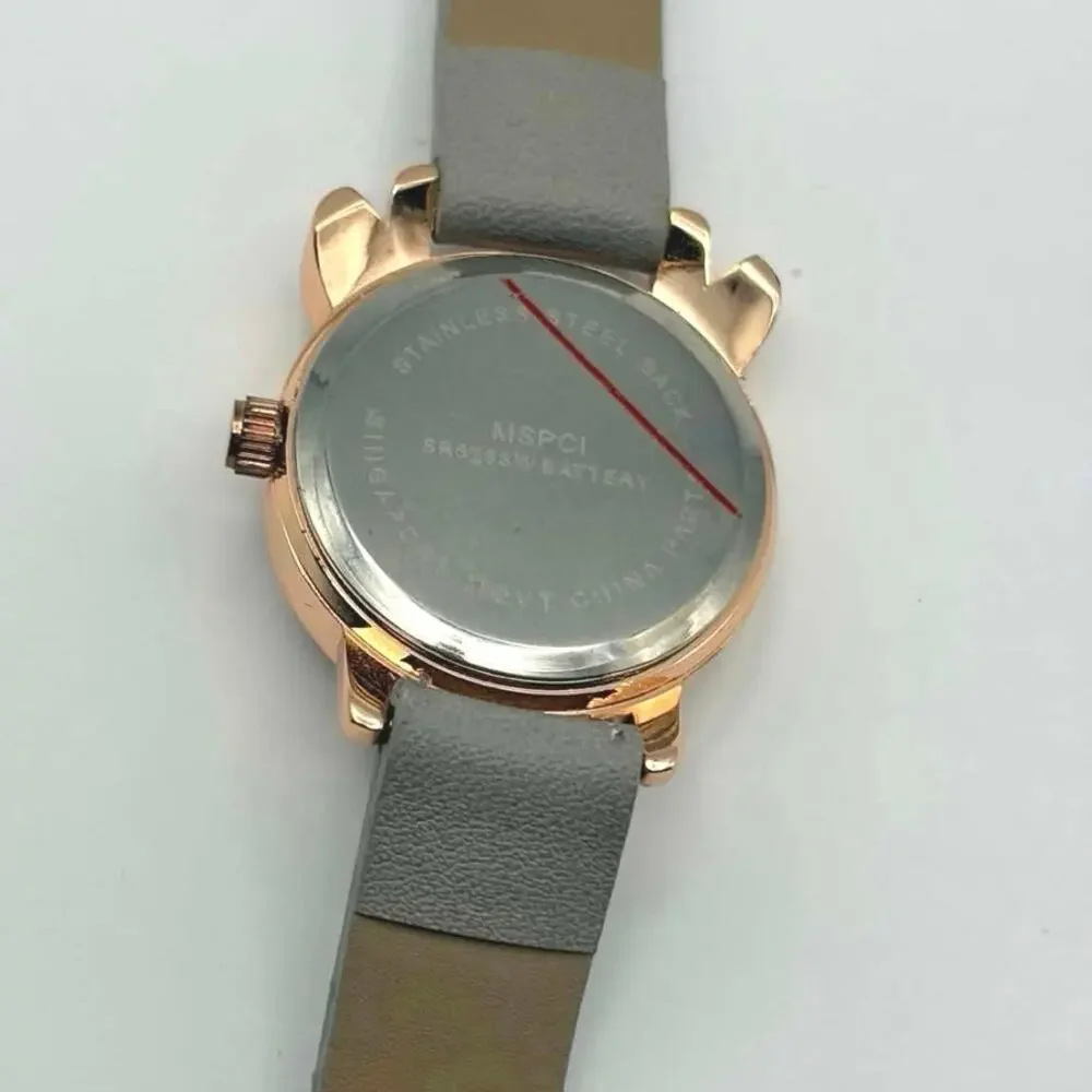 Rose Gold & Gray Owl Watch